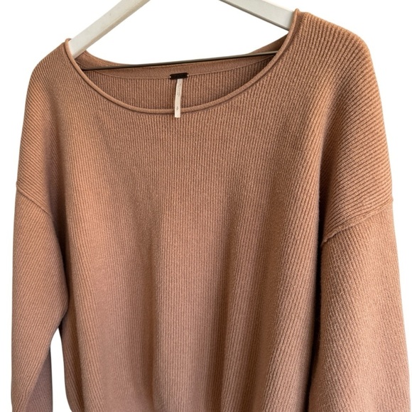 Free People Shadow Sweater, Tan, Size S - Picture 2 of 6